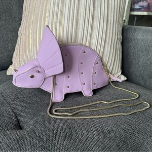 Purple Dinosaur Purse / Triceratops Purse